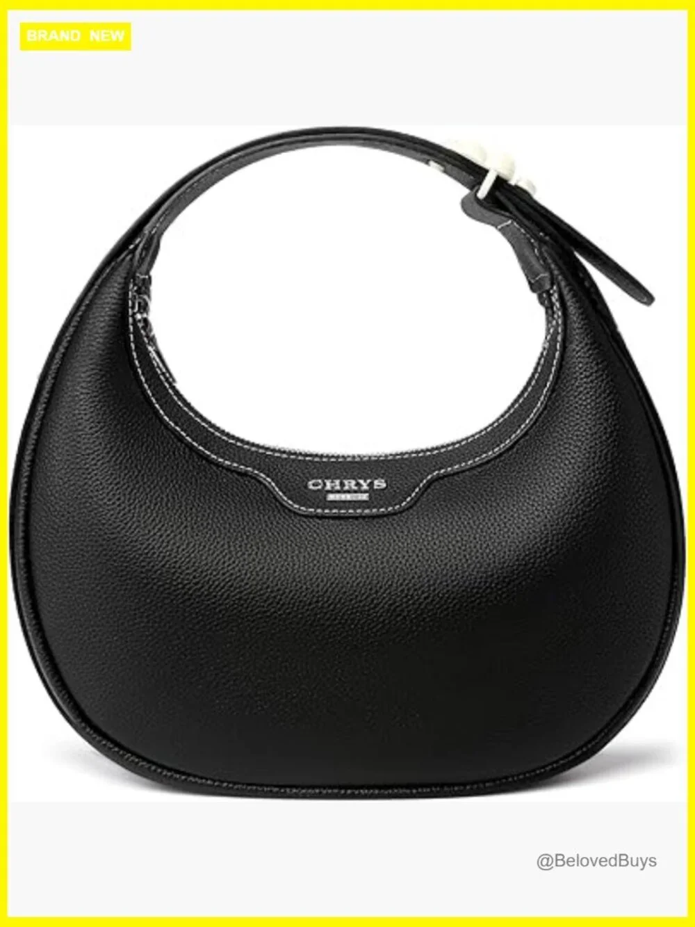 Genuine Leather Hobo Crescent Crossbody Bag Shoulder Purse with Adjustable Strap